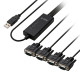 NEXT-RS232 4P USB to RS232(시리얼) 4포트 케이블