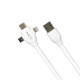 NEXT-1563P USB3.1케이블 3in1 Type-C/Micro5P/8핀 1m