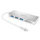 NEXT-9714TC 타입C to USB3.0 3포트+SD/Micro SD 카드리더기