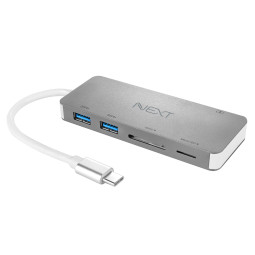 NEXT-9715TC-PD 타입C to USB3.0 2포트+SD/Micro SD 카드리더기