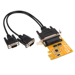SUNIX-SER6437AL-C 2Port RS232 PCI-Express Card(Max, 115.2Kbps)