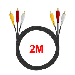 NEXT-1569-3RC RCA 3선 AV 영상 음성 케이블 2M