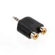 NEXT-1644STC-YF 3.5 스테레오 to 2RCA 오디오 젠더