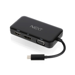 NEXT-2218VDHP C타입 HDMI VGA DVI DP 변환 컨버터
