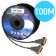 NEXT-5100DAOC DVI 하이브리드 AOC 광케이블 100M