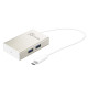 NEXT-JCH343 USB3.1 TYPE-C 4포트 무전원 USB허브 /일체형