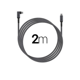 USB-C to C 100WPD 고속충전 데이터 케이블 2M GEN2 90도 꺽임