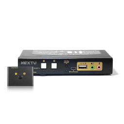 HDMI KVM스위치 UHD 4K 영상공유 유선리모컨