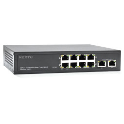 기가 8포트 POE 120W + 2포트 기가 TP POE 스위치허브 802.3af at 총 POE용량 120W 1G TP 업링크 2포트