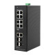 산업용 L2 링 8포트 2.5G POE 스위칭허브 POE4122MDTL2-25G