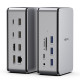 USB4 Type-C 14in 1 HDMI+DP 듀얼 도킹스테이션