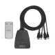 2:1 USB HDMI 케이블일체형 KVM 스위치