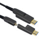 넥시 HDMI2.0 분리형 하이브리드 광 케이블 70m NX756