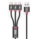 넥시 3IN1 멀티 고속 충전 케이블 1.5M NX796