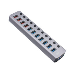 넥시 USB3.0 7포트 충전 4포트 PD 1포트 유전원허브 NX812
