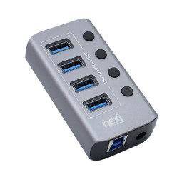 넥시 USB3.0 4포트 유전원허브 NX824