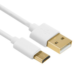 넥시 Micro 5P 충전케이블 1M 화이트 NX883