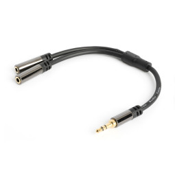 넥시 3.5mm 스테레오 Y 연장케이블 24CM NX942