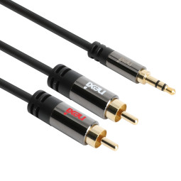 넥시 3.5mm 스테레오 2RCA 케이블 1M NX943
