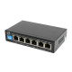 넥시 4 PoE+2 Uplink PoE스위치 60W NX1003