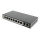 넥시 8 PoE+2 Uplink PoE스위치 96W NX1004