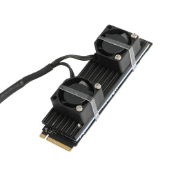 넥시 NVMe M.2 SSD 방열판 2팬 NX1085