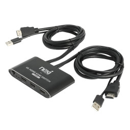 넥시 4K 2포트 HDMI KVM 스위치 NX1281