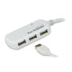 USB 2.0 연장기 + 4포트 허브 12m UE2120H