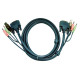 USB DVI-D 듀얼 링크 KVM 5m 케이블 2L-7D04UD