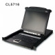 17&quot; Single Rail 16-Port PS/2-USB LCD KVMP