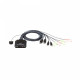 2포트 USB DisplayPort 케이블 KVM 스위치 + 원격 포트 선택기 CS22DP