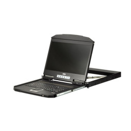 1U Ultra 숏 뎁스 싱글 레일 와이드스크린 LCD 콘솔 (USB / HDMI) CL3700NW