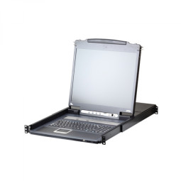 16-포트 PS/2-USB VGA LCD KVM OverIP 스위치 17인치 with 데이지 체인 포트 및 USB 주변 기기 지원