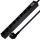 D-HM16-85 블랙탭 BLACK 8구 5m 16A