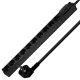 D-HM16GN-1025 블랙탭 BLACK 누전차단 10구 2.5m 16A