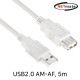 NETmate NMC-UF250 USB2.0 연장 AM-AF 케이블 5m