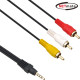 NETmate NMA-SR330 ST->RCA 3선 케이블 3m