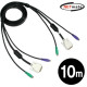 NETmate DVI KVM M/M 케이블 10m