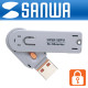 SANWA SL-46-D 스윙형 USB포트 연결 잠금장치(오렌지)