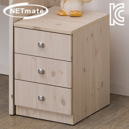 NETmate NMK-OD304 3단 서랍장 (워시)