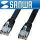 SANWA LA-FL5-02K CAT.5E UTP 다이렉트 FLAT 케이블(블랙) 2m