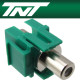 TNT NM-TNT36 RCA F/F 스냅인 멀티미디어 모듈(그린)