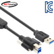 NETmate CBL-D302S-5M USB3.0 AM-BM(Lock) 리피터 5m