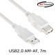 NETmate NMC-UF270H USB2.0 연장 AM-AF 케이블 7m (24AWG)
