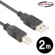 NETmate NMC-UB220BK USB2.0 A-B 케이블 2m (블랙)