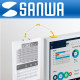 SANWA DH-208N 모니터 부착형 카피홀더 New (3단 관절형/A4 4매)