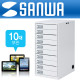 SANWA CAI-CAB5N 태블릿PC 개별 보관함(7형~10.1형 10Bay)