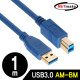 NETmate NM-UB310BLZ USB3.0 AM-BM 케이블 1m (블루)