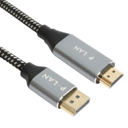 파워랜 DP to HDMI 고급형 메탈 케이블 3m PL-DPHDMI-030S