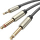 유그린 3.5mm AUX to TS 5.5mm 모노 Y자 케이블 1m U-10613